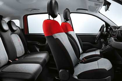 Fiat Panda - crete car hire prices in heraklion inside car