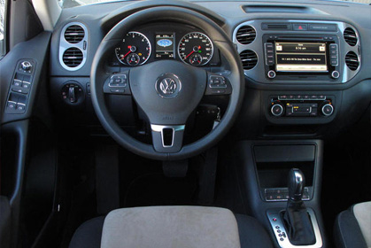 VW Tiguan Automatic - crete car hire prices in heraklion inside car
